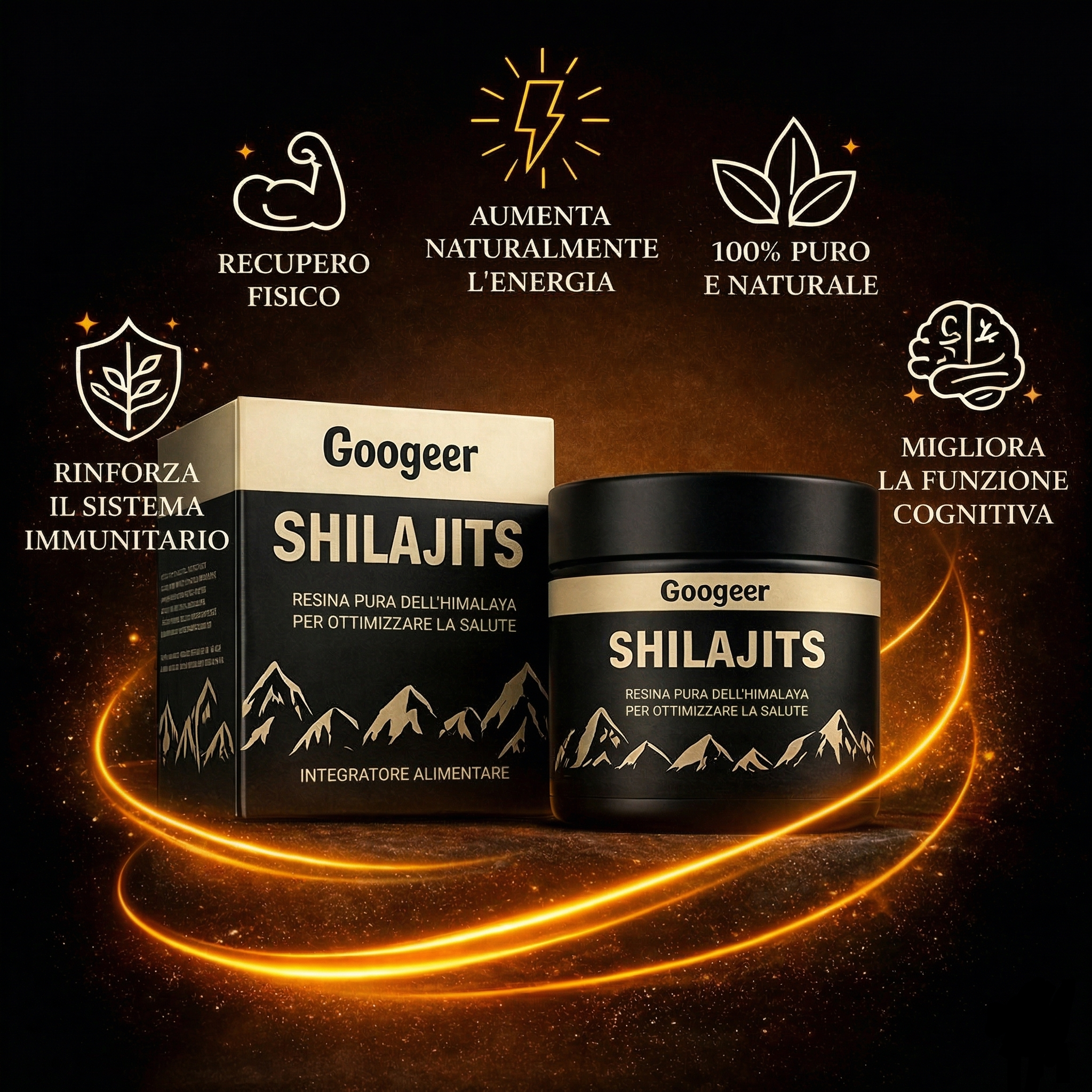 100% Shilajit puro 💎 Fonte di energia vitale dell'Himalaya