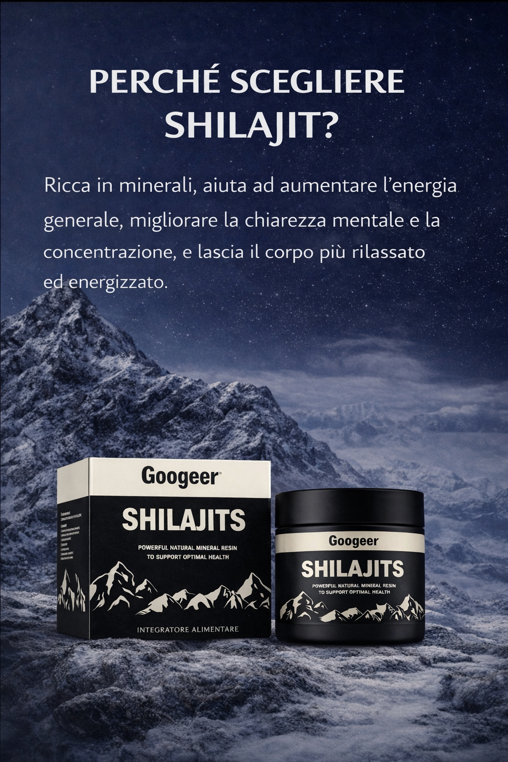 100% Shilajit puro 💎 Fonte di energia vitale dell'Himalaya